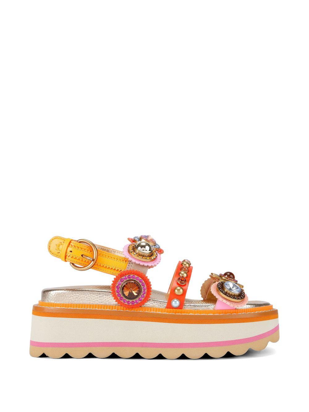 KURT GEIGER - Octavia Sling Platform Sandal 5612499109 MULTICOLOUR KURT GEIGER LONDON 