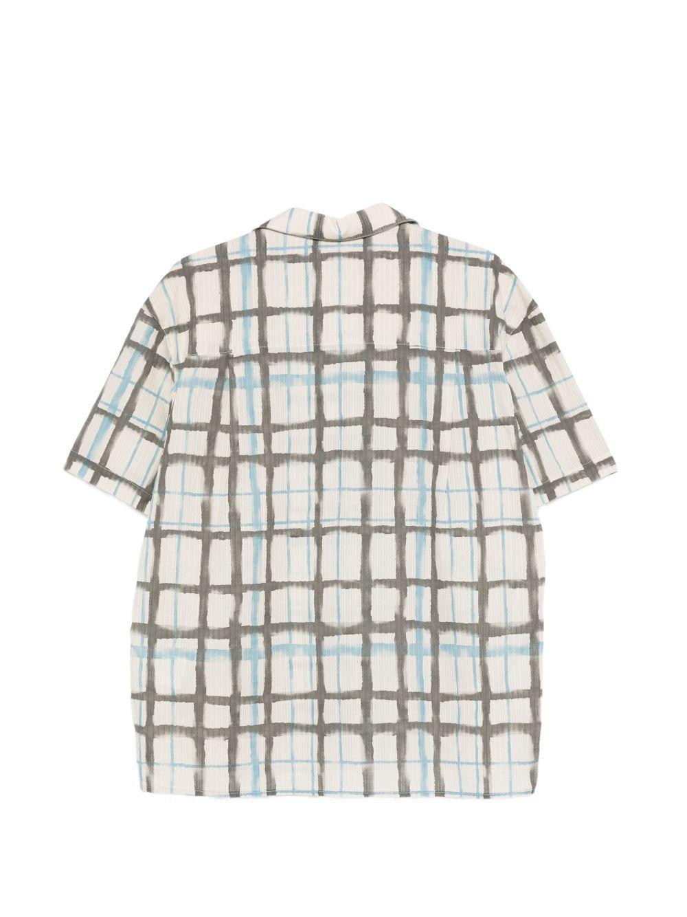 Ecru Rothko Open Collar Shirt ATB1525M ECRU ANDERSSON BELL 