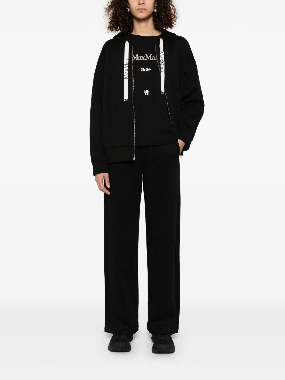 Pantalone in felpa con coulisse BALIMM13022 007 NERO S MAX MARA 