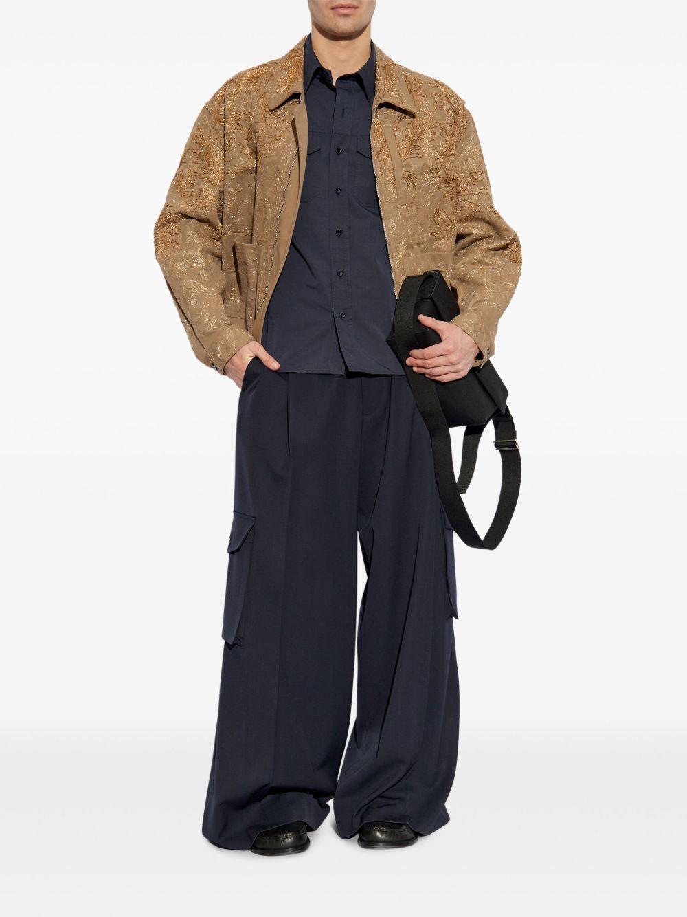 Giacca con decorazioni ricamate 2510205421046 811 TAUPE DRIES VAN NOTEN 