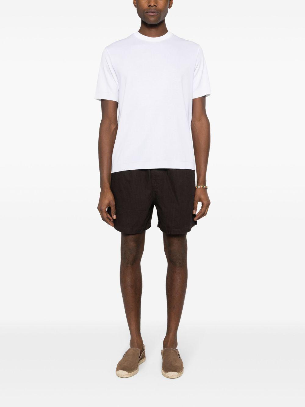 T-shirt in jersey knit effect JG000206U52059 1000 Bianco HERNO 