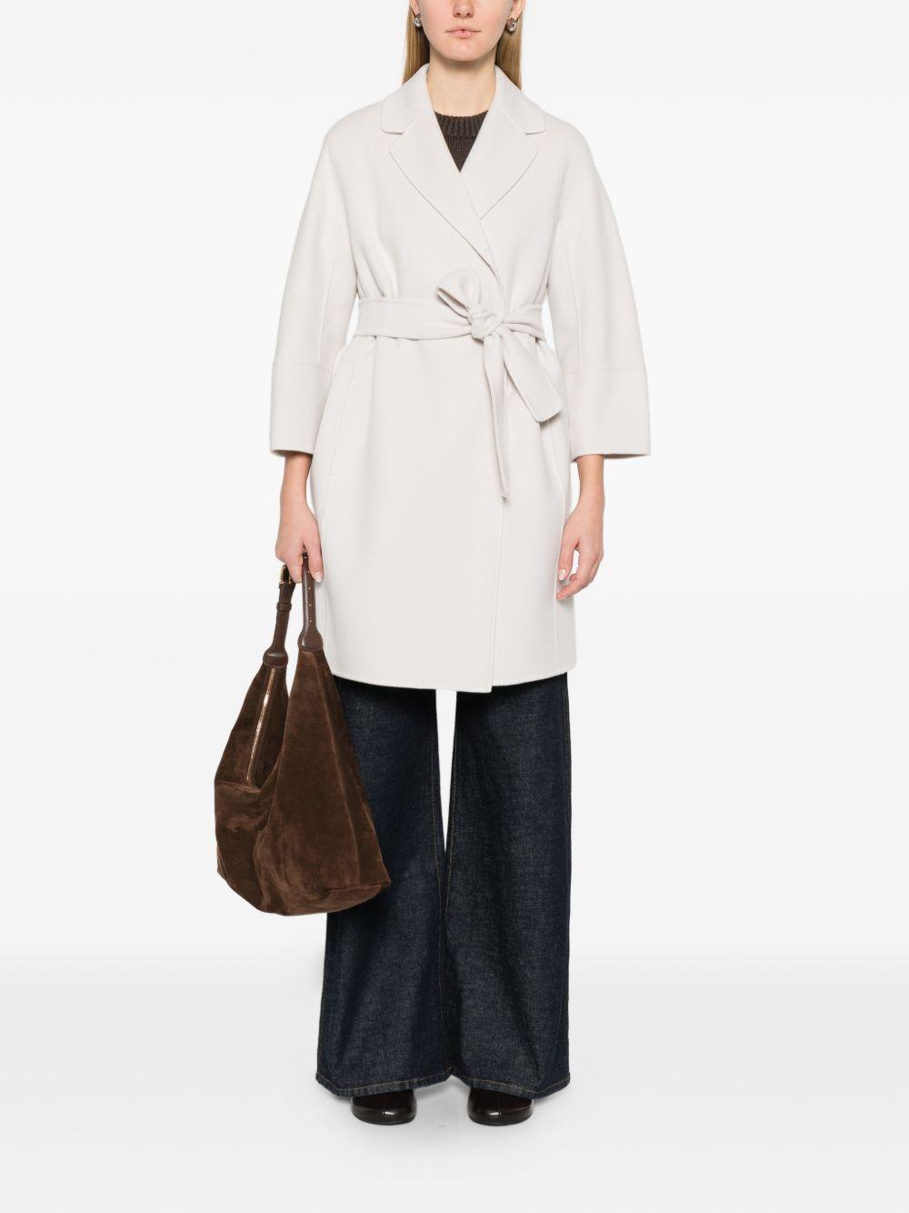Cappotto Doppio Drap In Pura Lana ARONA 027 PALE SAND S MAX MARA 