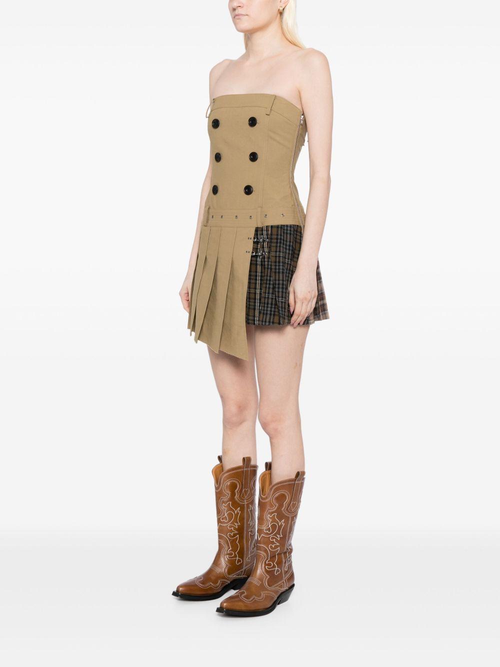 Double Pleats Trench Dress ATB1366W KHAKI ANDERSSON BELL 