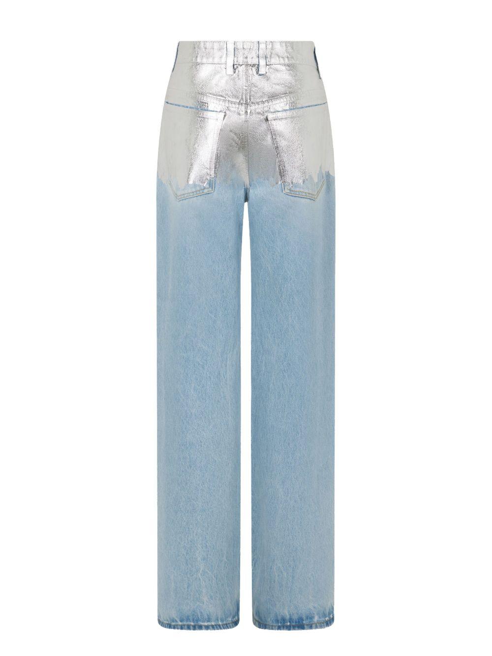 Jeans con dettaglio metallizzato 25ECPA040CO0524 P458 LIGHT BLUE DENIM RABANNE 
