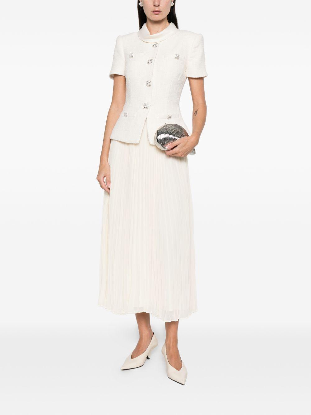 Abito Midi In Bouclè RS26161MBC CREAM SELF-PORTRAIT 