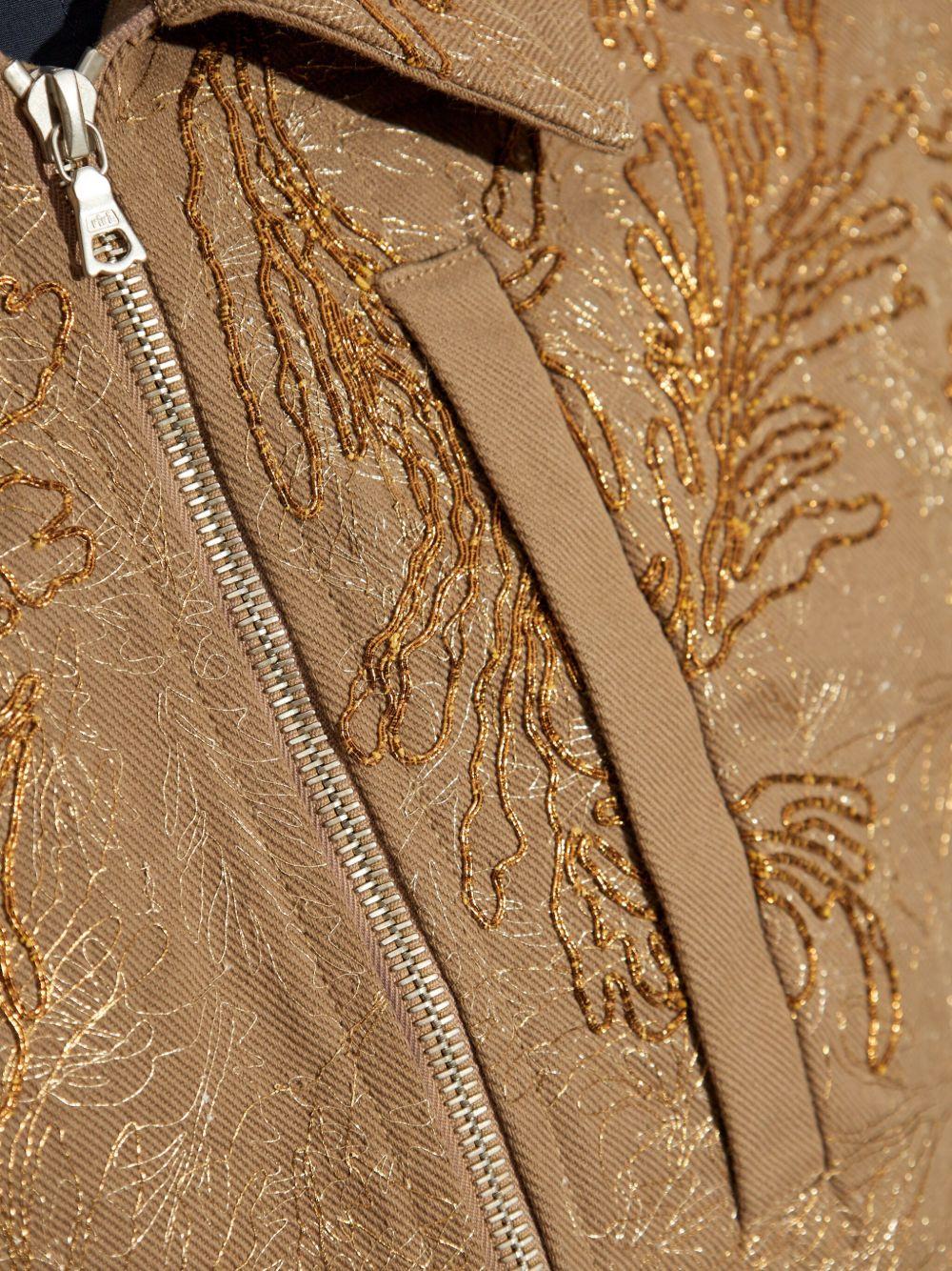 Giacca con decorazioni ricamate 2510205421046 811 TAUPE DRIES VAN NOTEN 