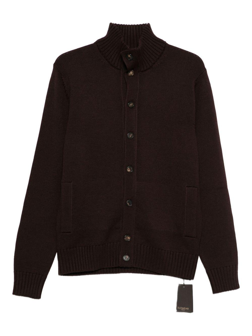 Cardigan A Collo Alto In Lana 810130ZR229 Z1991 ZANONE 