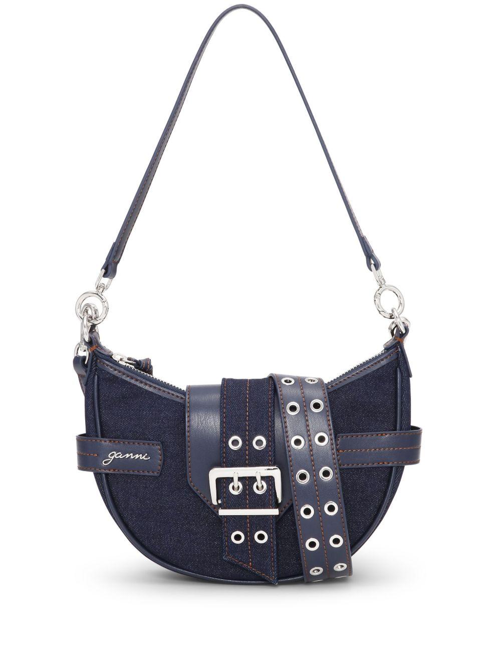 Bucky Small Crossbody Denim A6137 642 DARK NAVY GANNI 