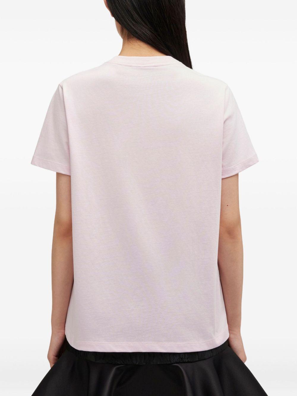 Basic Cotton Jersey T-Shirt A1050062 868 CHALK PINK GANNI 