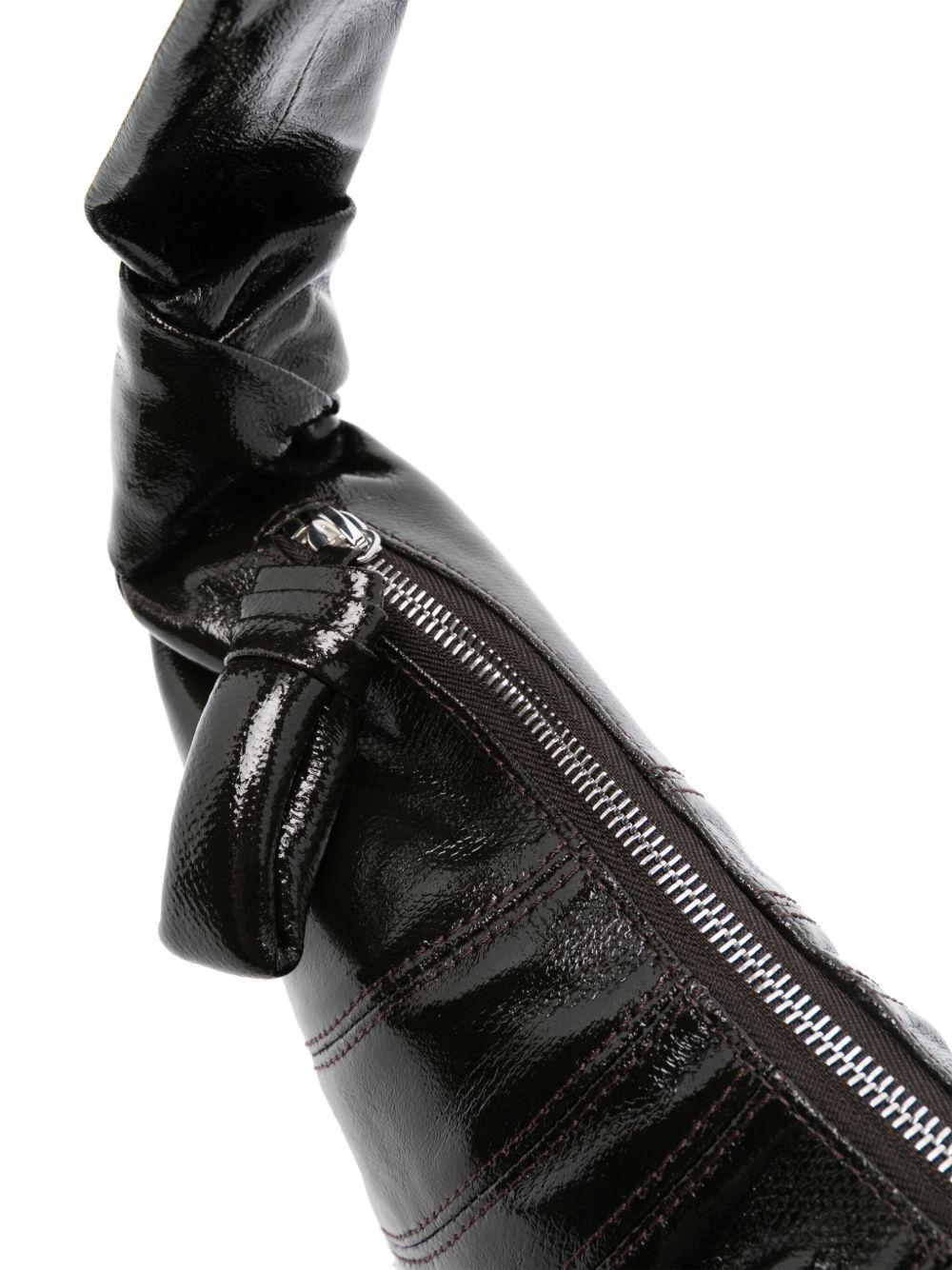 Small Croissant Bag in Coated Cotton BG0003LF1329 BR477 TRUFFLE LEMAIRE 