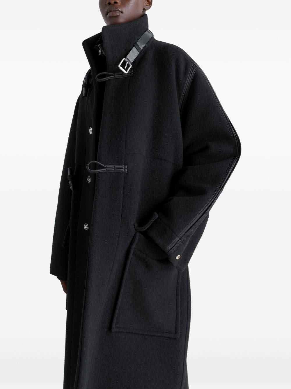 Duffle Coat - Black Double Wool CO1112LF1116 BK999 BLACK LEMAIRE 