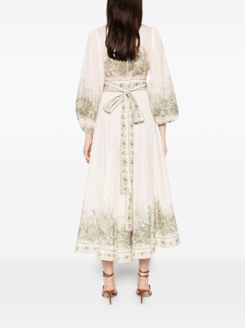 Wanderlust Wrap Midi Dress 2456DRS262 KHAKI TOILE ZIMMERMANN 