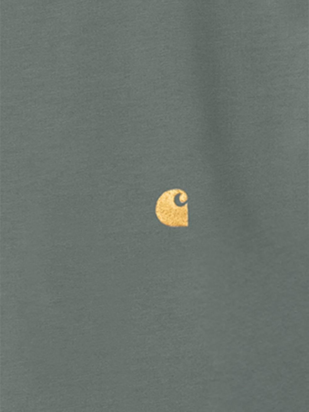 S/S Chase T-Shirt Cotton Combed Single Jersey I026391 3H4XX VELVET GREEN GOLD CARHARTT WIP 