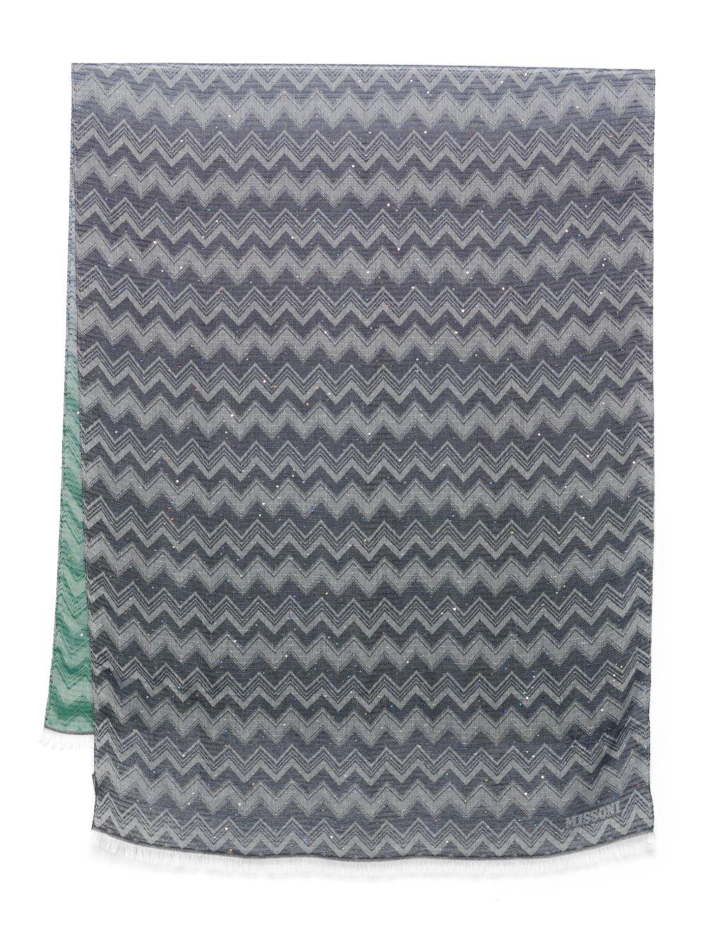 Sciarpa in lana zigzag SAXRVMDA146 0003 MISSONI 