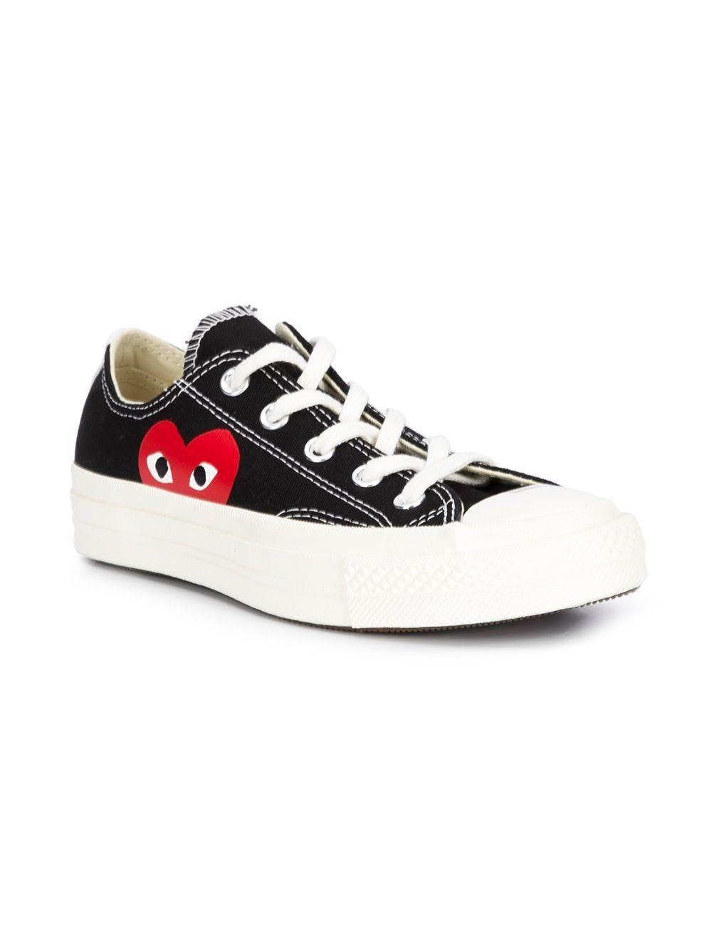  P1K111 1 BLACK COMME DES GARCONS PLAY X CONVERSE 
