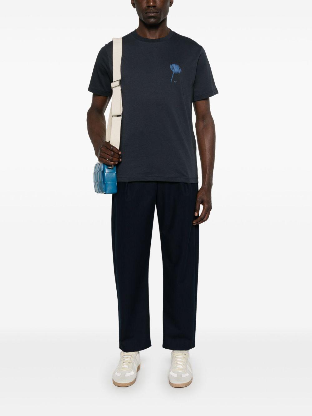 T-shirt a fiori EM001717AF14836 FB226 EMPORIO ARMANI SUSTAINABLE 