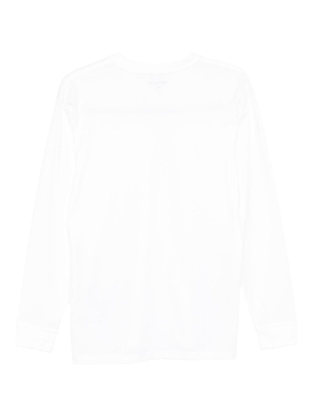 L/S Pocket Heart T-Shirt I035300 1WZXX WHITE RED CARHARTT WIP 