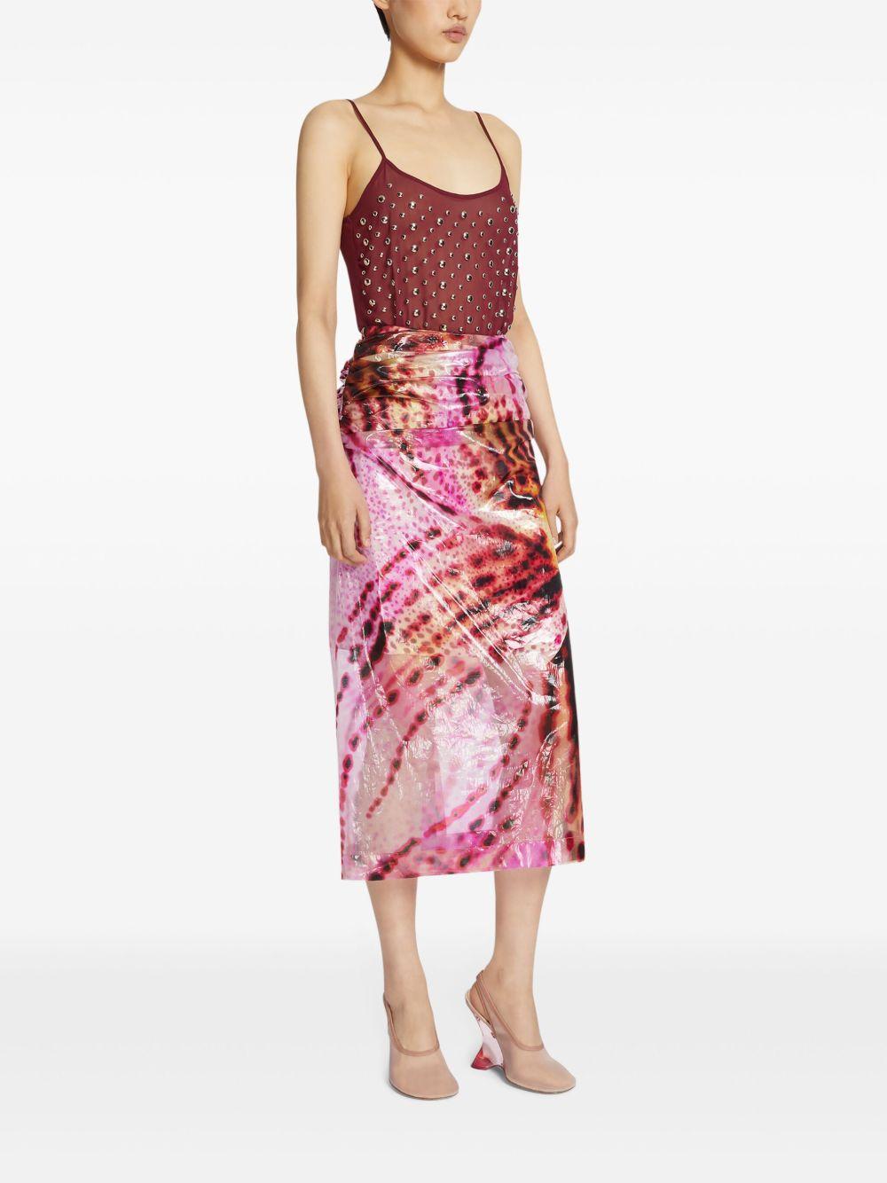 Tank top decorato<BR/><BR/> 2510107401030 359 BORDEAUX DRIES VAN NOTEN 