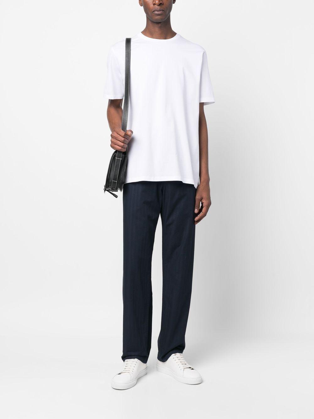 T-shirt in Superfine Cotton Stretch JG000174U52003 1000 BIANCO HERNO 