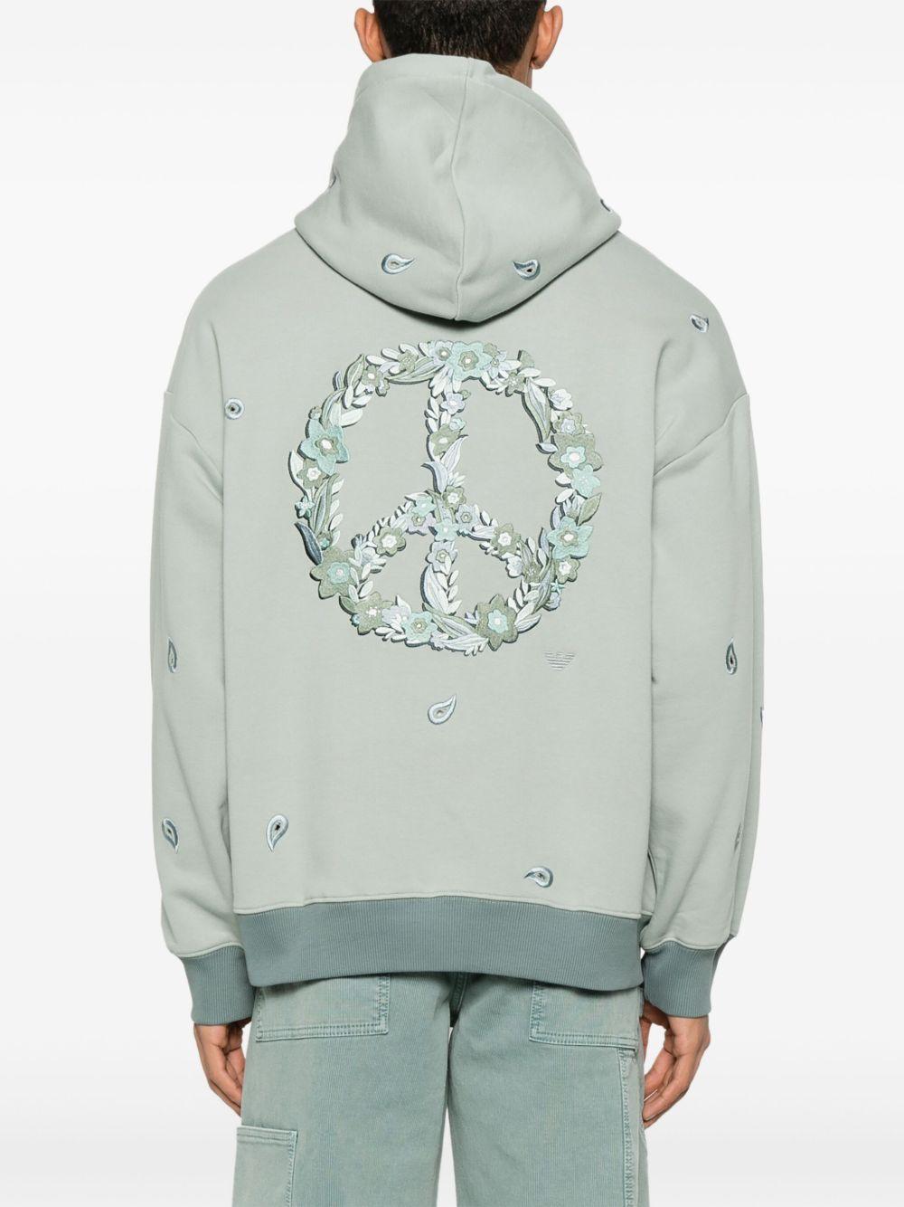 Felpa con cappuccio e dettaglio cut-out EM001338AF12897 U8039 EMPORIO ARMANI SUSTAINABLE 