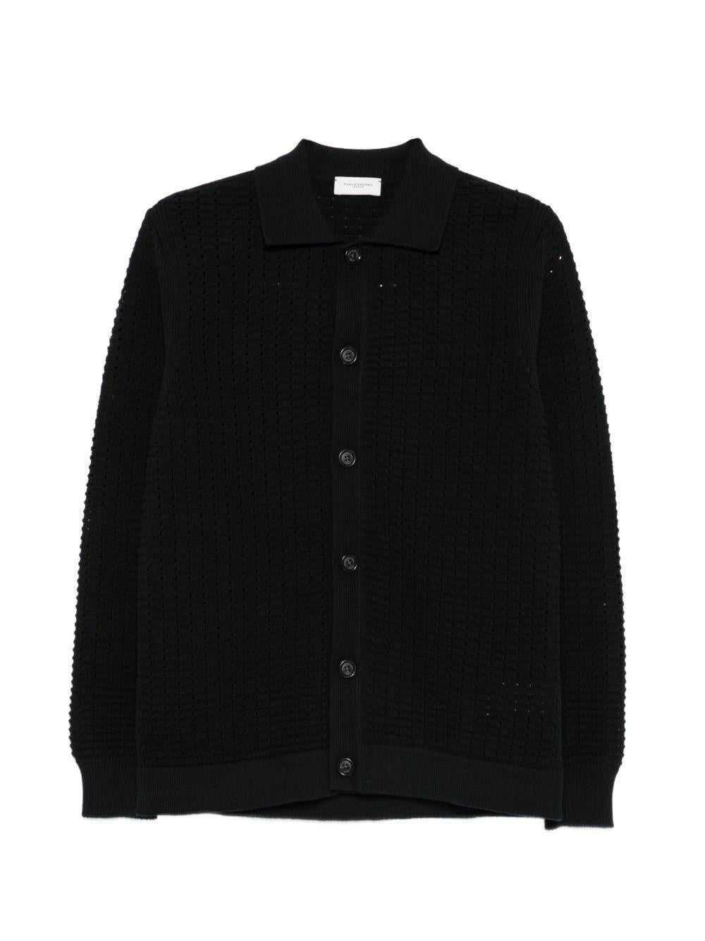 Cardigan con bottoni A040F800 9000 PAOLO PECORA 