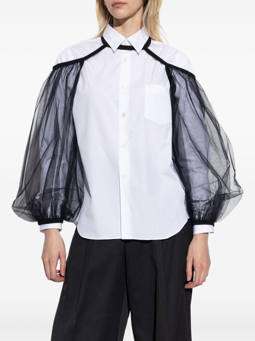 Maniche in tulle 3OT013S25 1 BLACK NOIR KEI NINOMIYA 