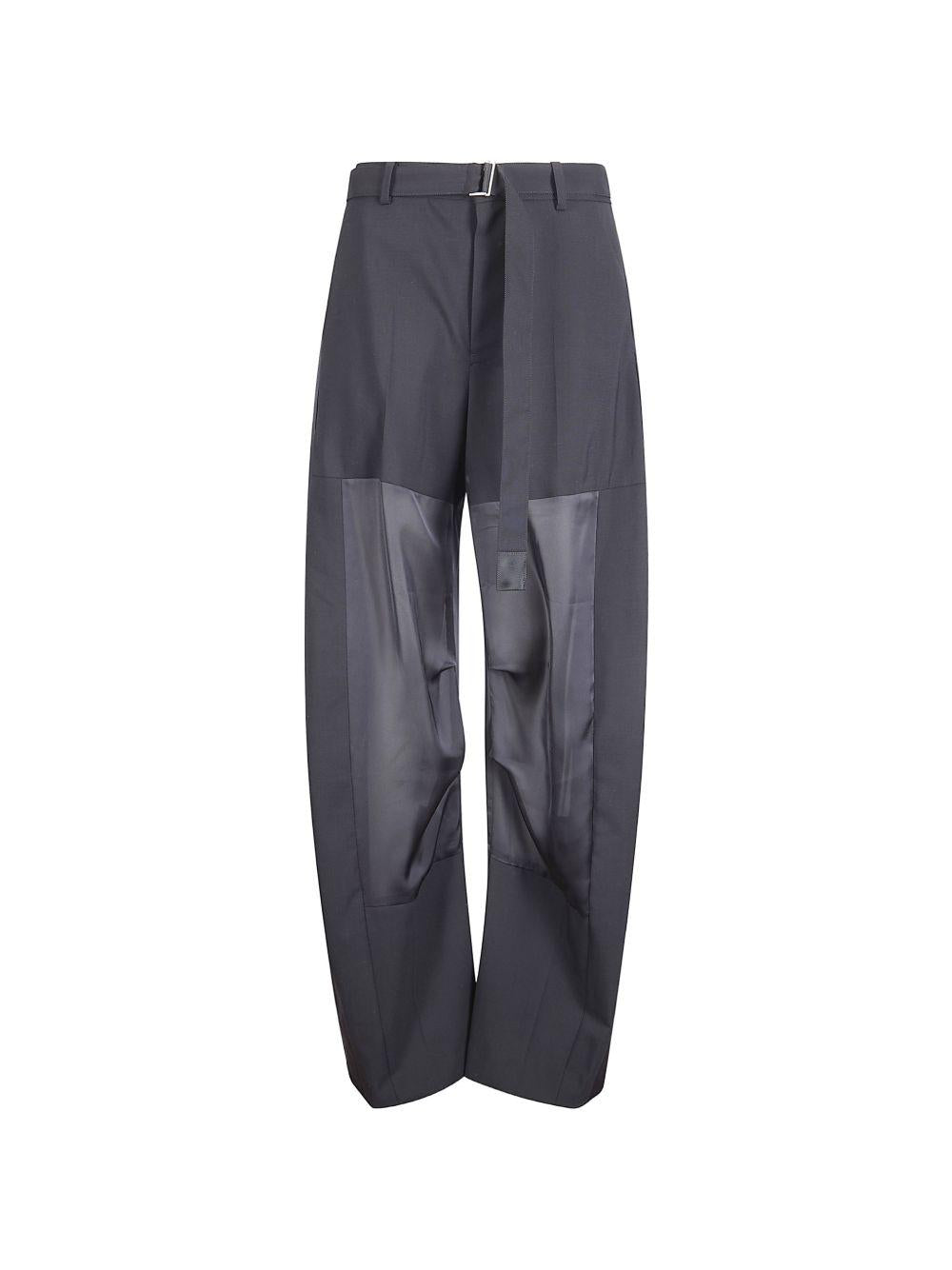 Pantaloni a gamba larga con cintura 2608431 001 BLACK SACAI 
