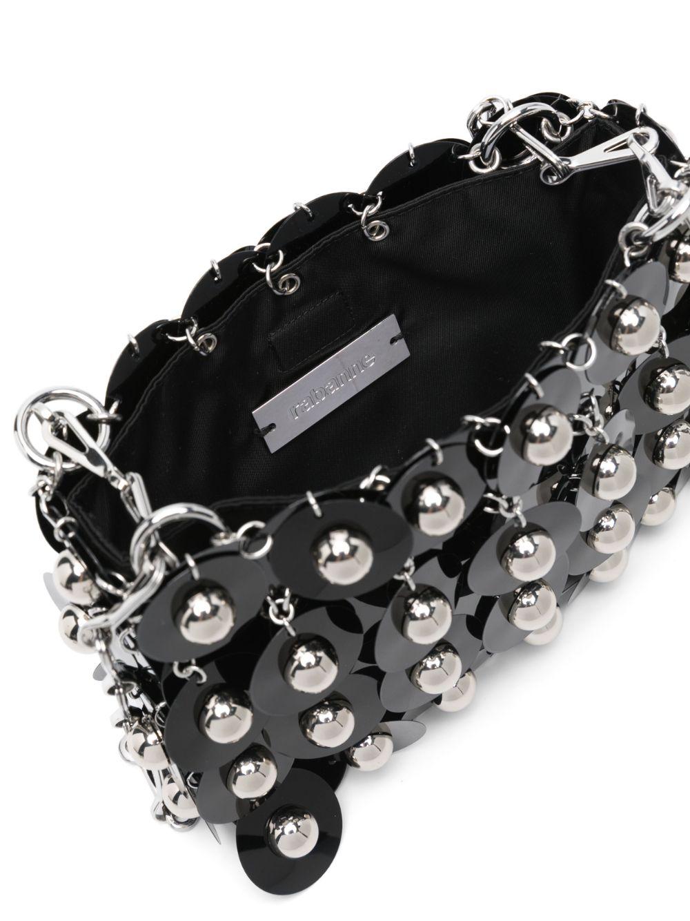  25PSS0137PLX154 M004 BLACK SILVER RABANNE 