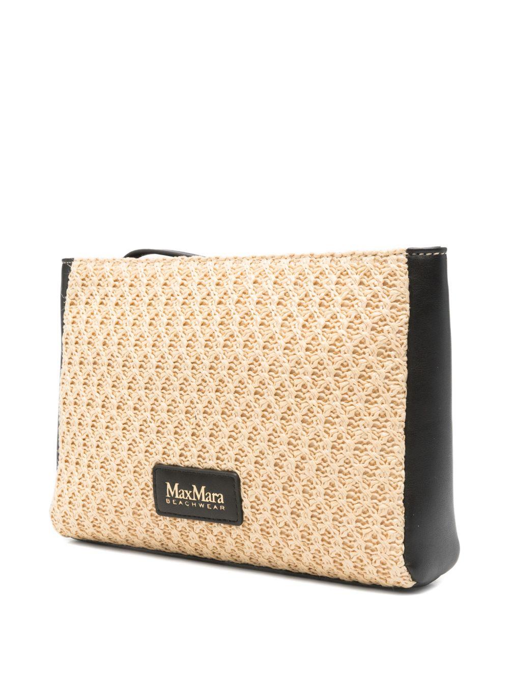 MAX MARA BEACHWEAR - Wash bag BCHMAMBO 001 BEIGE NUDE MAX MARA 