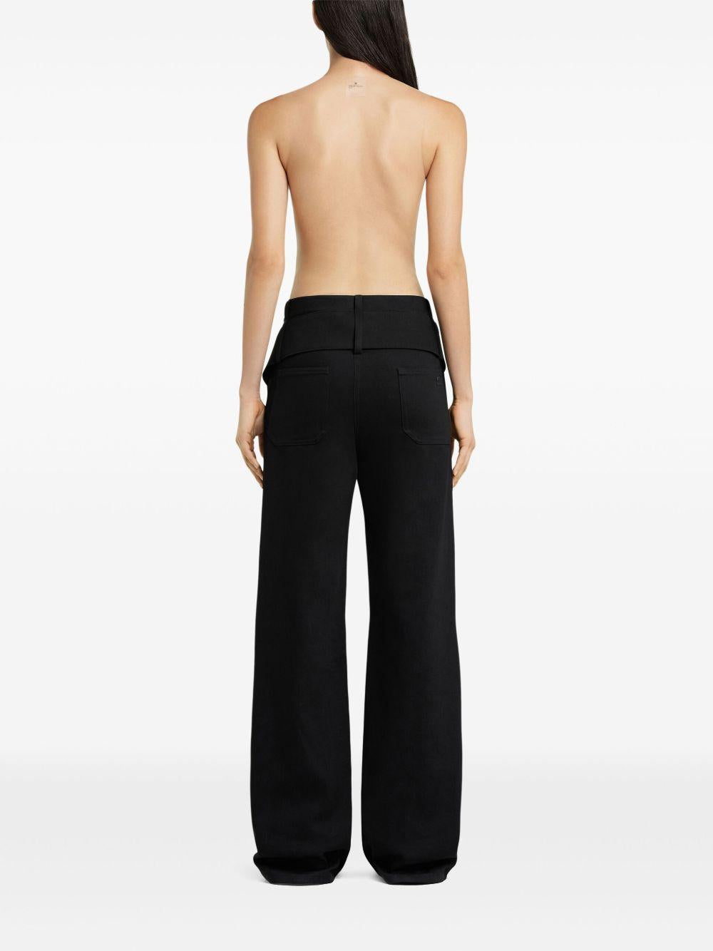 Double Belt Denim Pants 125DPA313DE0020 9999 BLACK COURREGES 