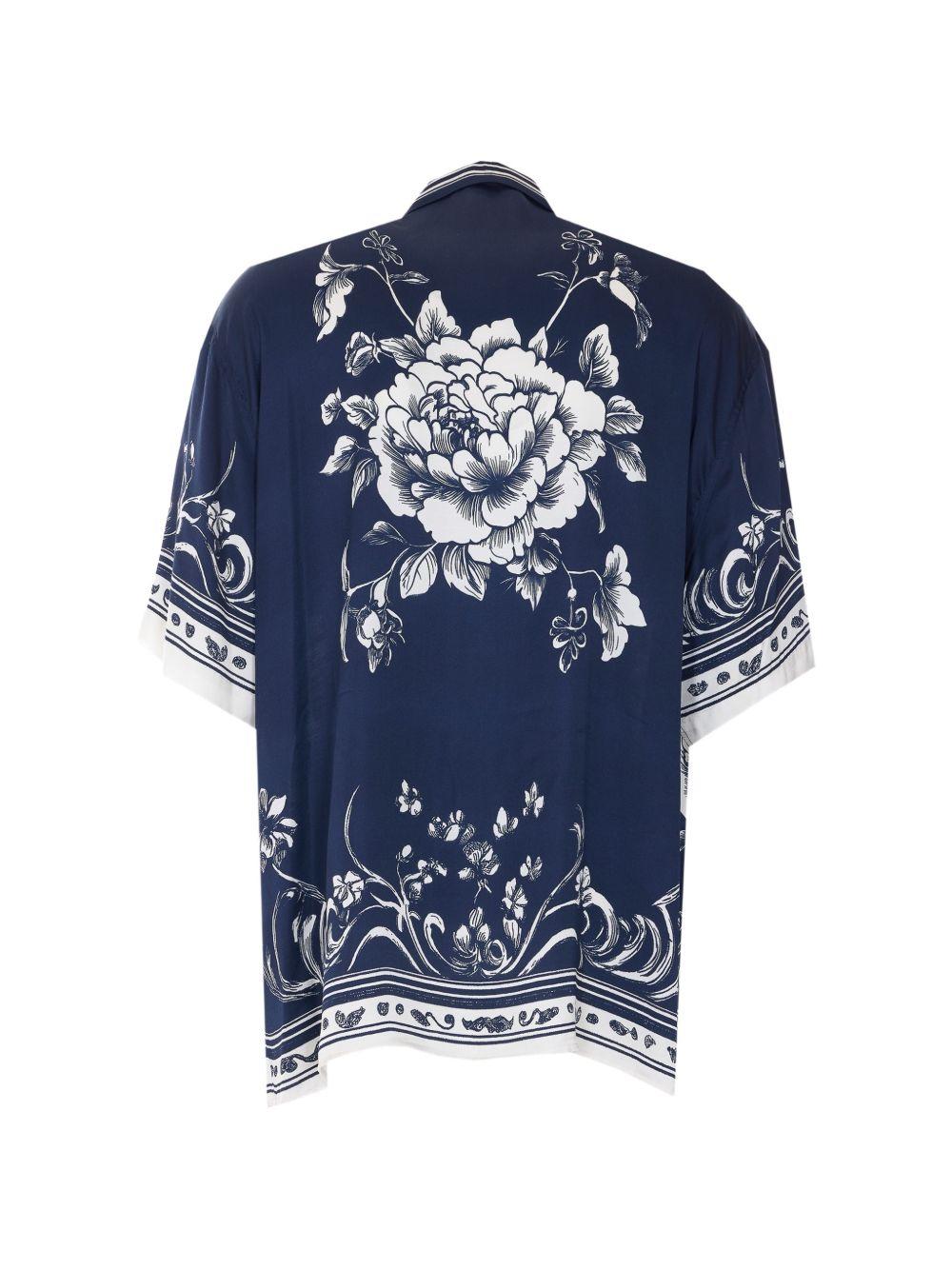 IH NOM UH NIT - Camicia con stampa NUS26251 B38 NAVY IVORY IH NOM UH NIT 