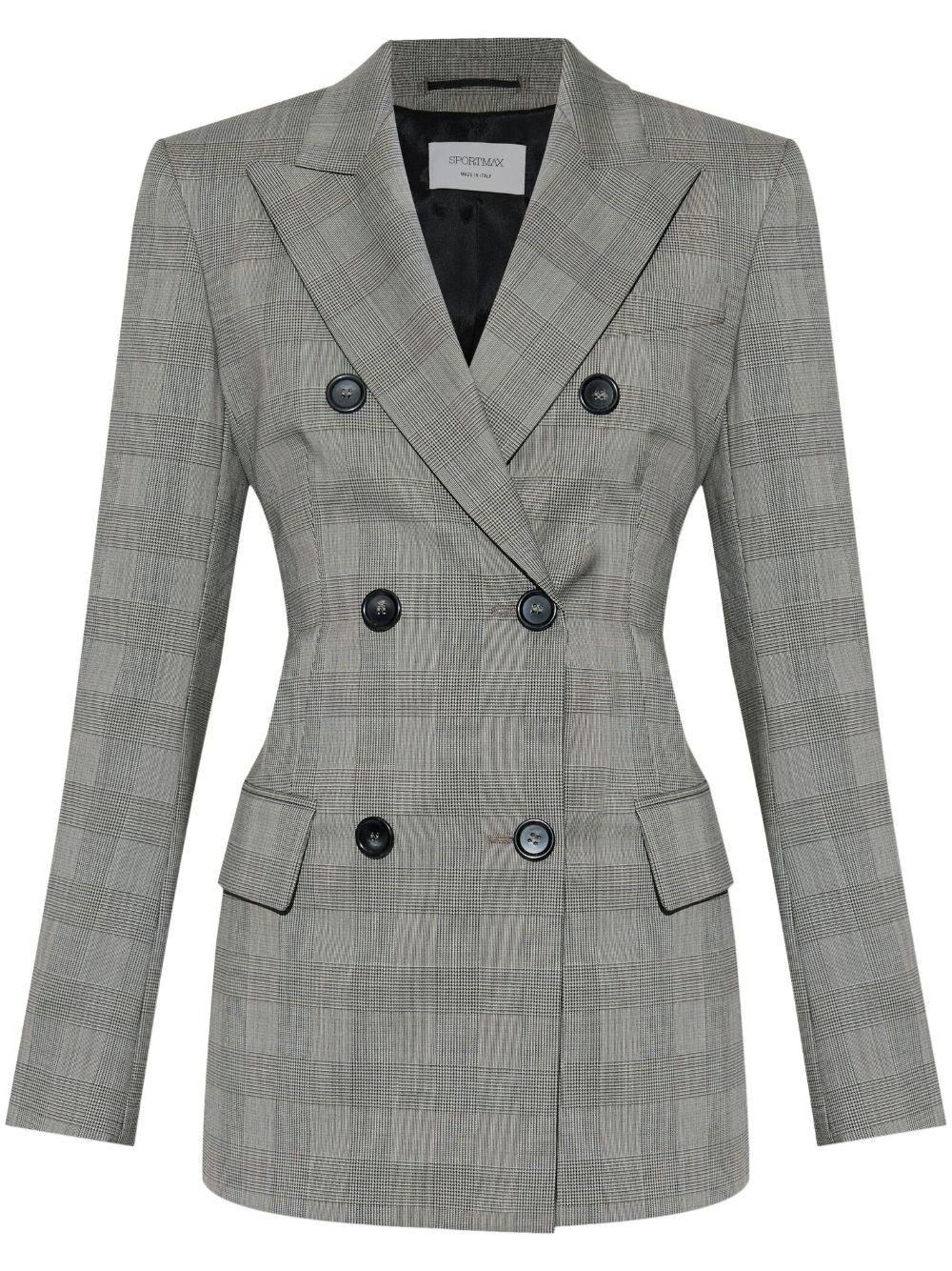 Astro blazer doppiopetto ASTROMM10309 001 BIANCO NERO SPORTMAX 