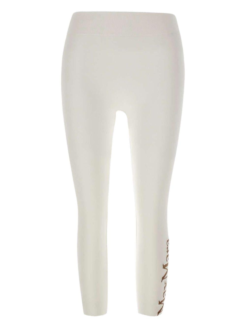 Leggins In Tessuto Tecnico Strech BASILEAMM07006 001 WHITE S MAX MARA 