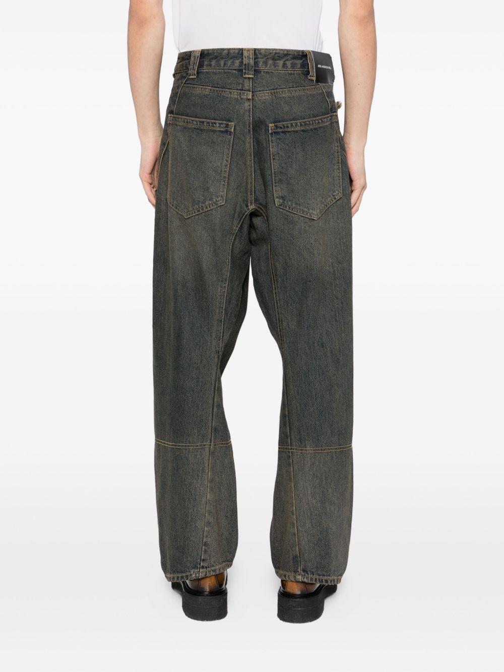 Unisex Twisted Zipper Pocket Jeans APA841U DUSTY BLUE ANDERSSON BELL 