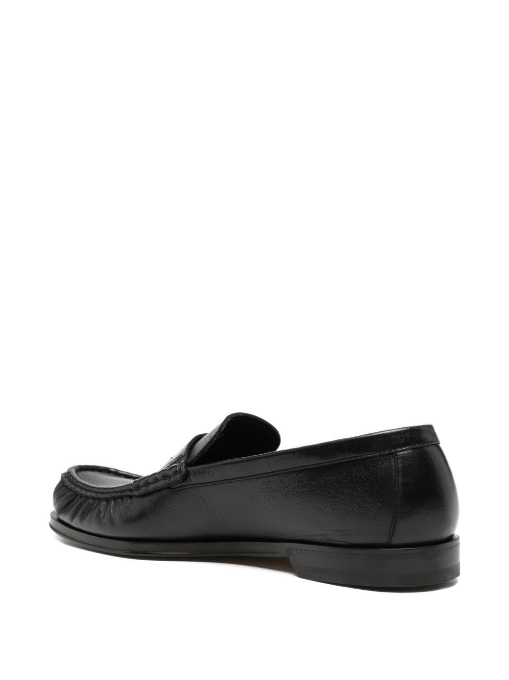 HENDERSON BARACCO - Mocassini in pelle nera HUGOP0 NERO HENDERSON 