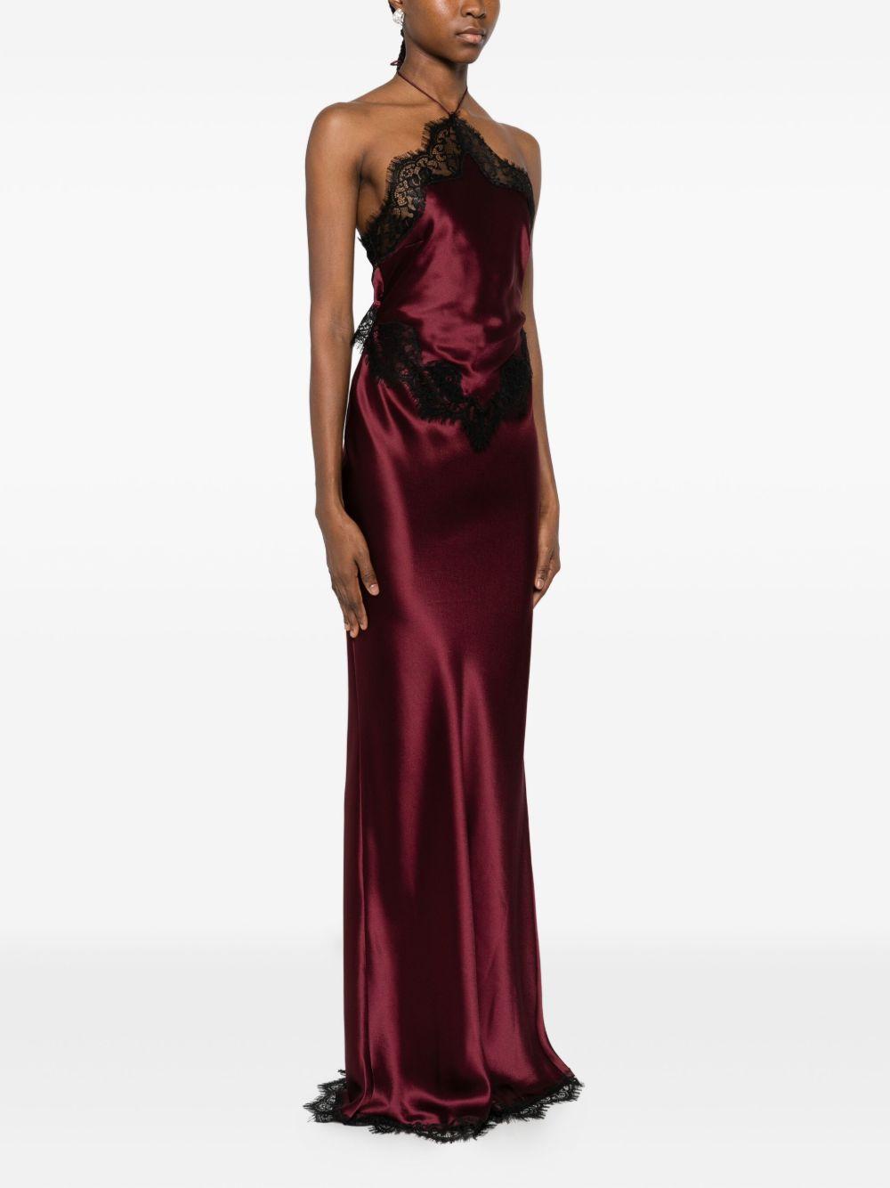 Abito Everly In Satin RPF251167217 PORT BLACK RETROFETE 