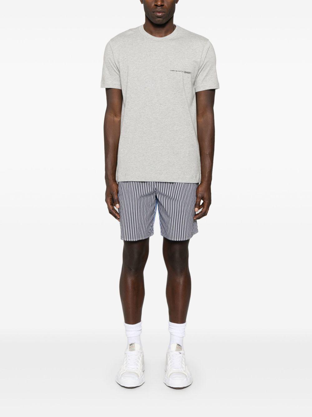 Men's Logo T-Shirt FOT026S25 1 TOP GREY COMME DES GARCONS SHIRT 