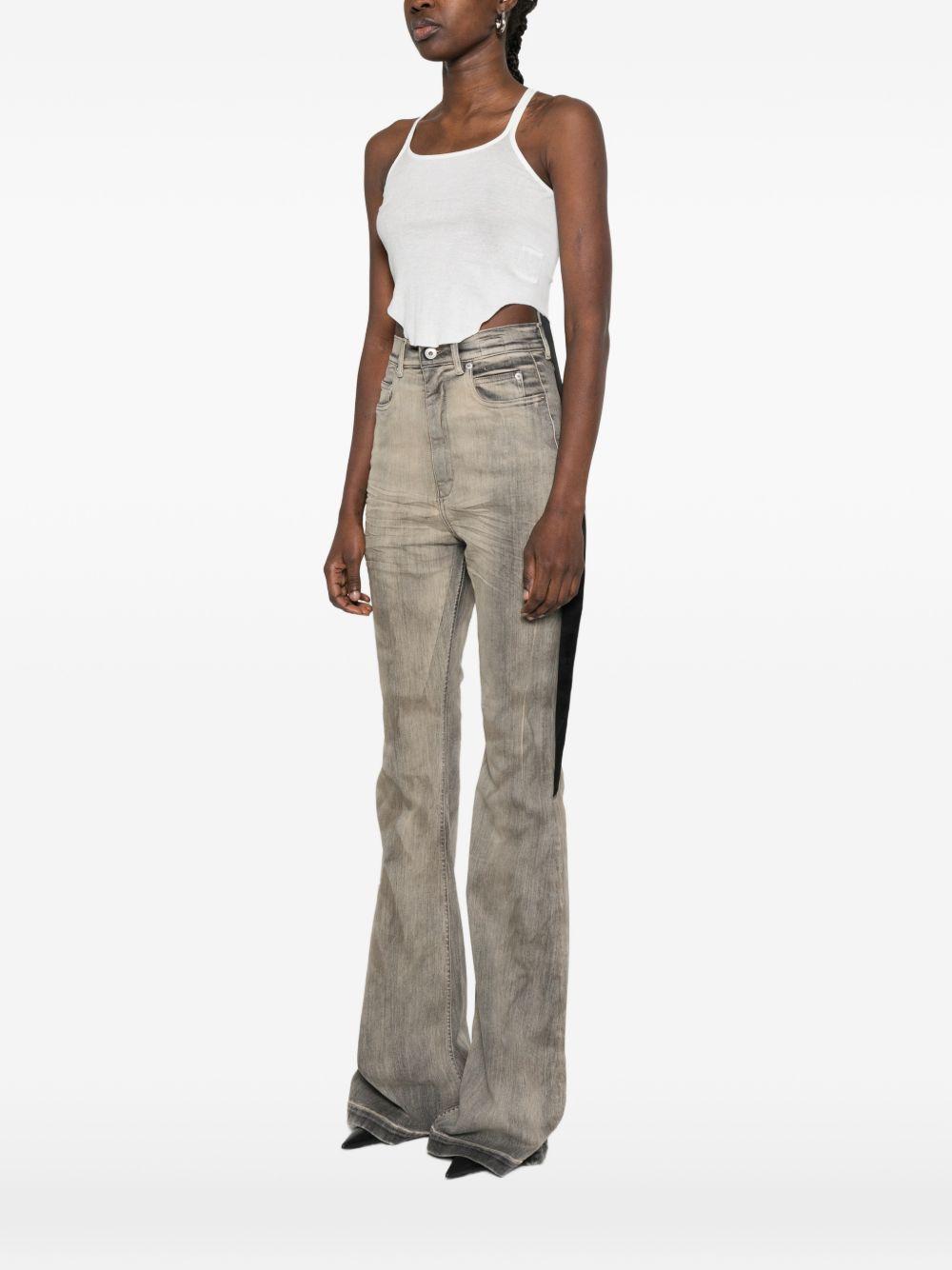 Basik Tank Cropped DS01F4100BH 51 MILK WASH RICK OWENS DRKSHDW 