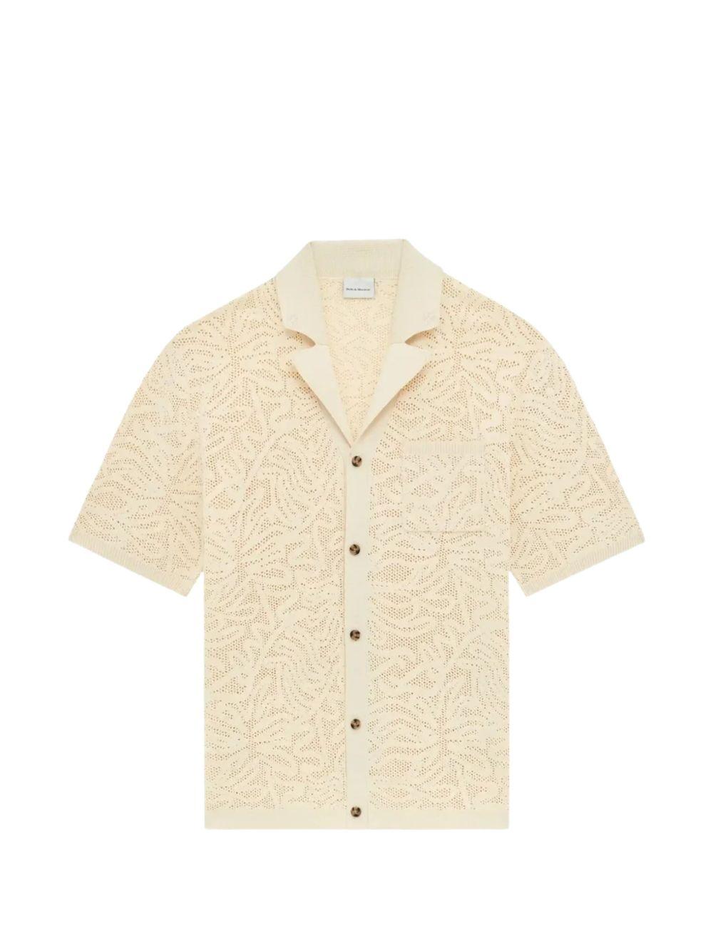 Chemise Maille Dentelle KCA174CO293 OFF WHITE DROLE DE MONSIEUR 