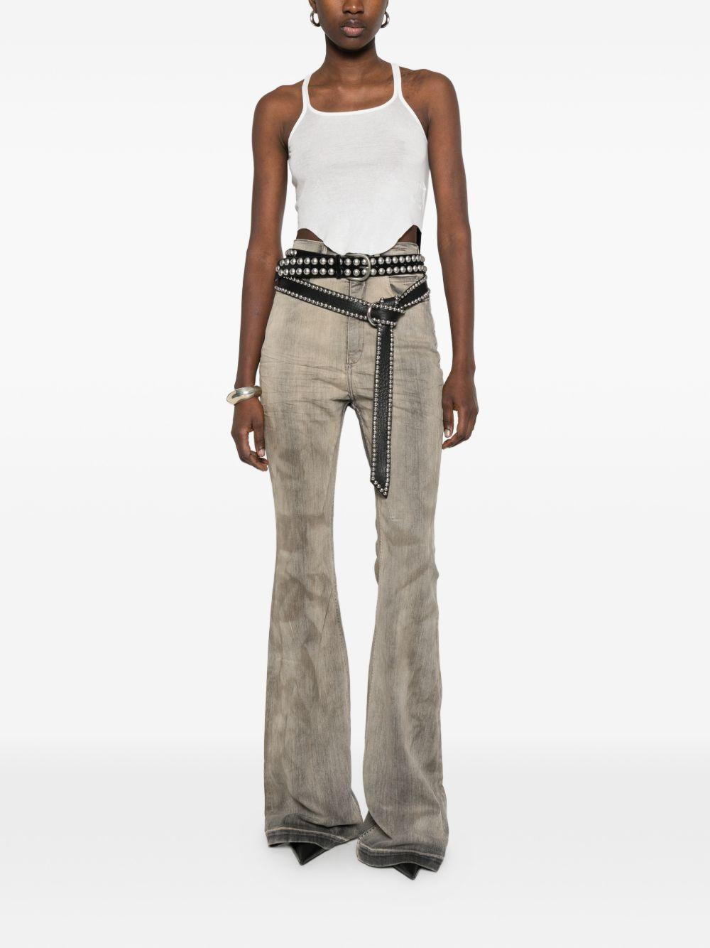 Basik Tank Cropped DS01F4100BH 51 MILK WASH RICK OWENS DRKSHDW 