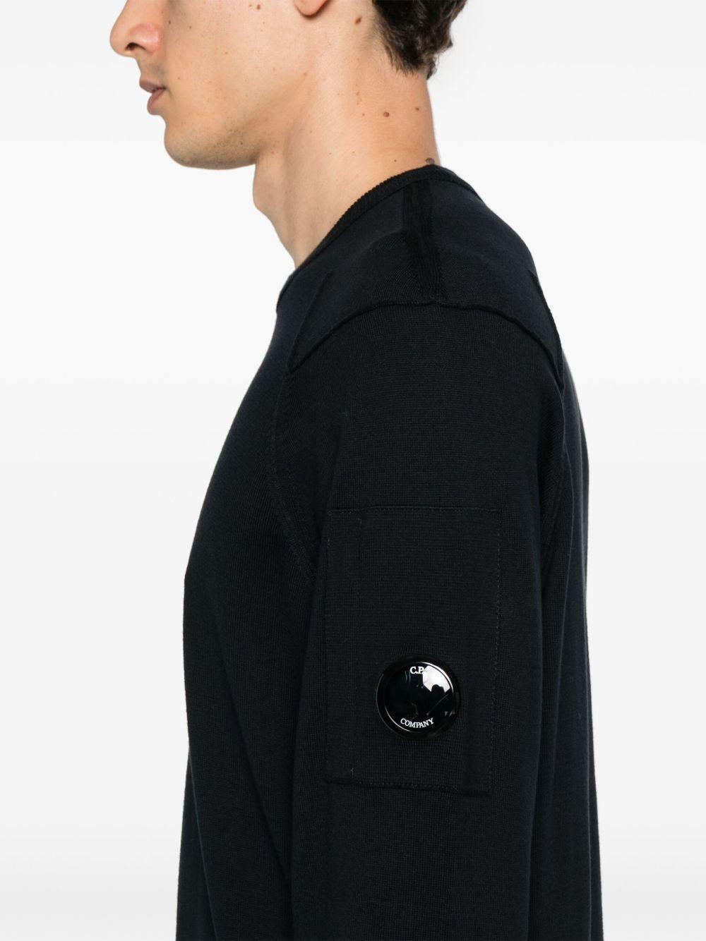 Sea Island Crewneck Lens Knit 18CMKN026A004037A 888 TOTAL ECLIPSE CP COMPANY 