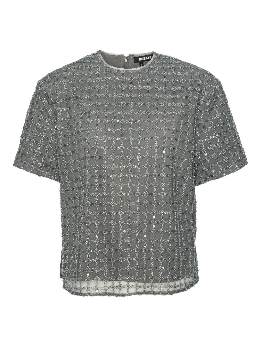 Beaded Oversized Top Grey 115155516 516 CASTOR GRAY ROTATE 