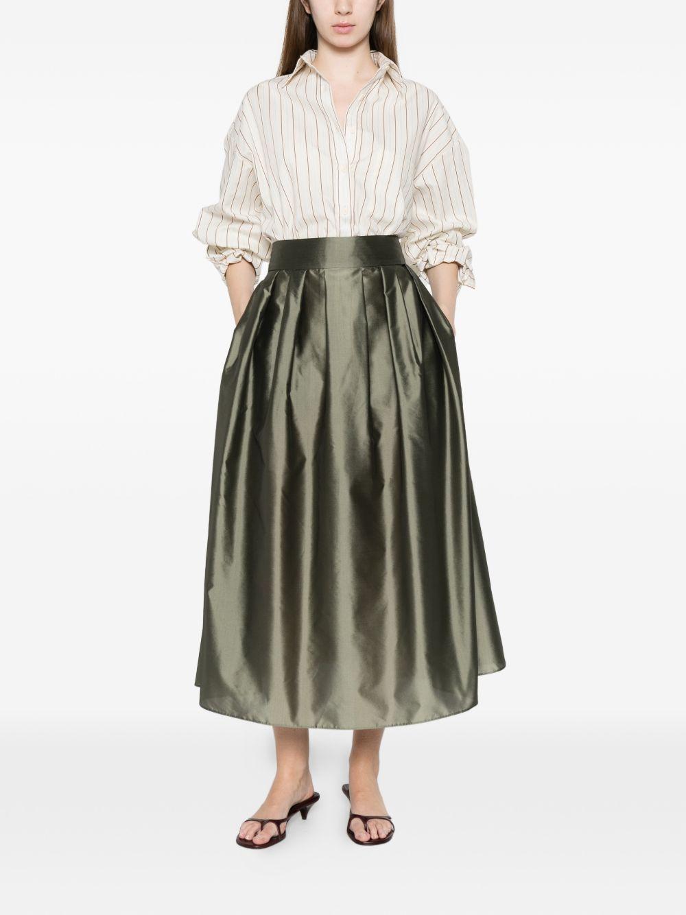 Gonna In Organza SMMEFFETTO 004 FOGLIE S MAX MARA 