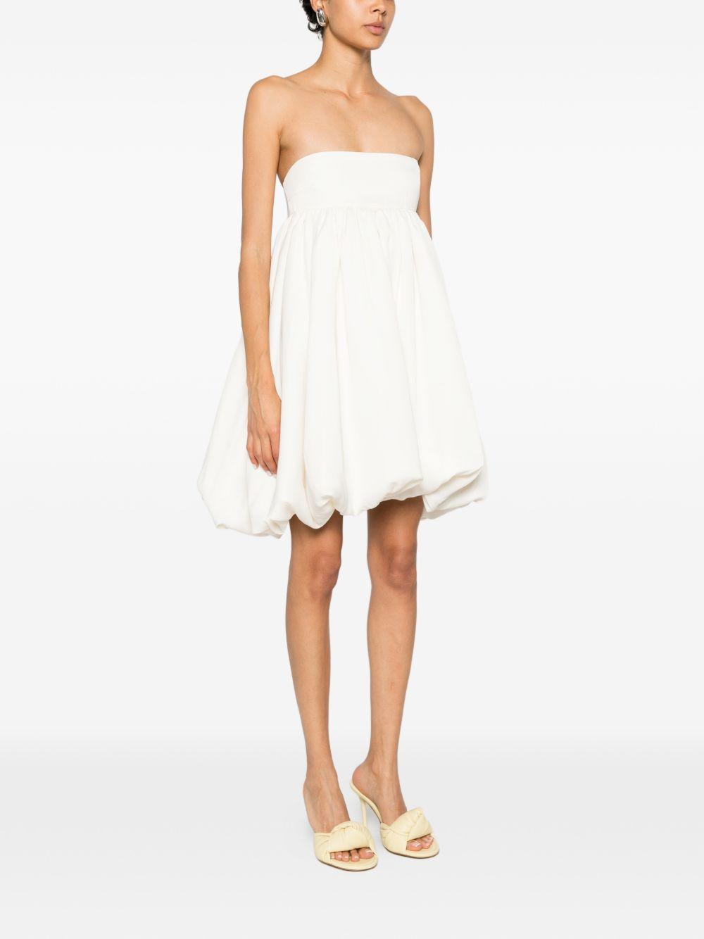 Satin Mini Bubble Dress 116405857 857 EGRET ROTATE 