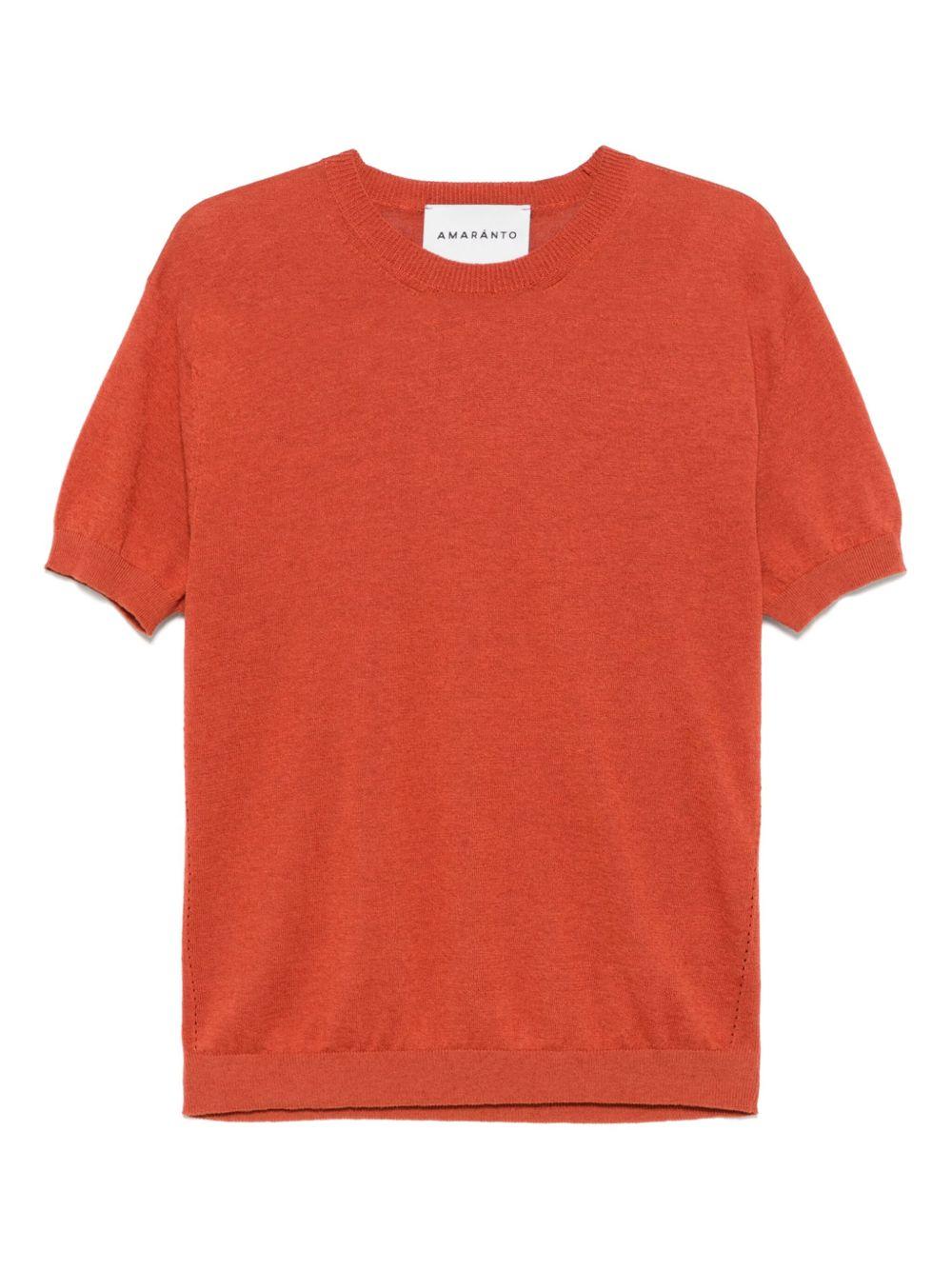 T-shirt mattone B9D0009 63M MATTONE AMARANTO 