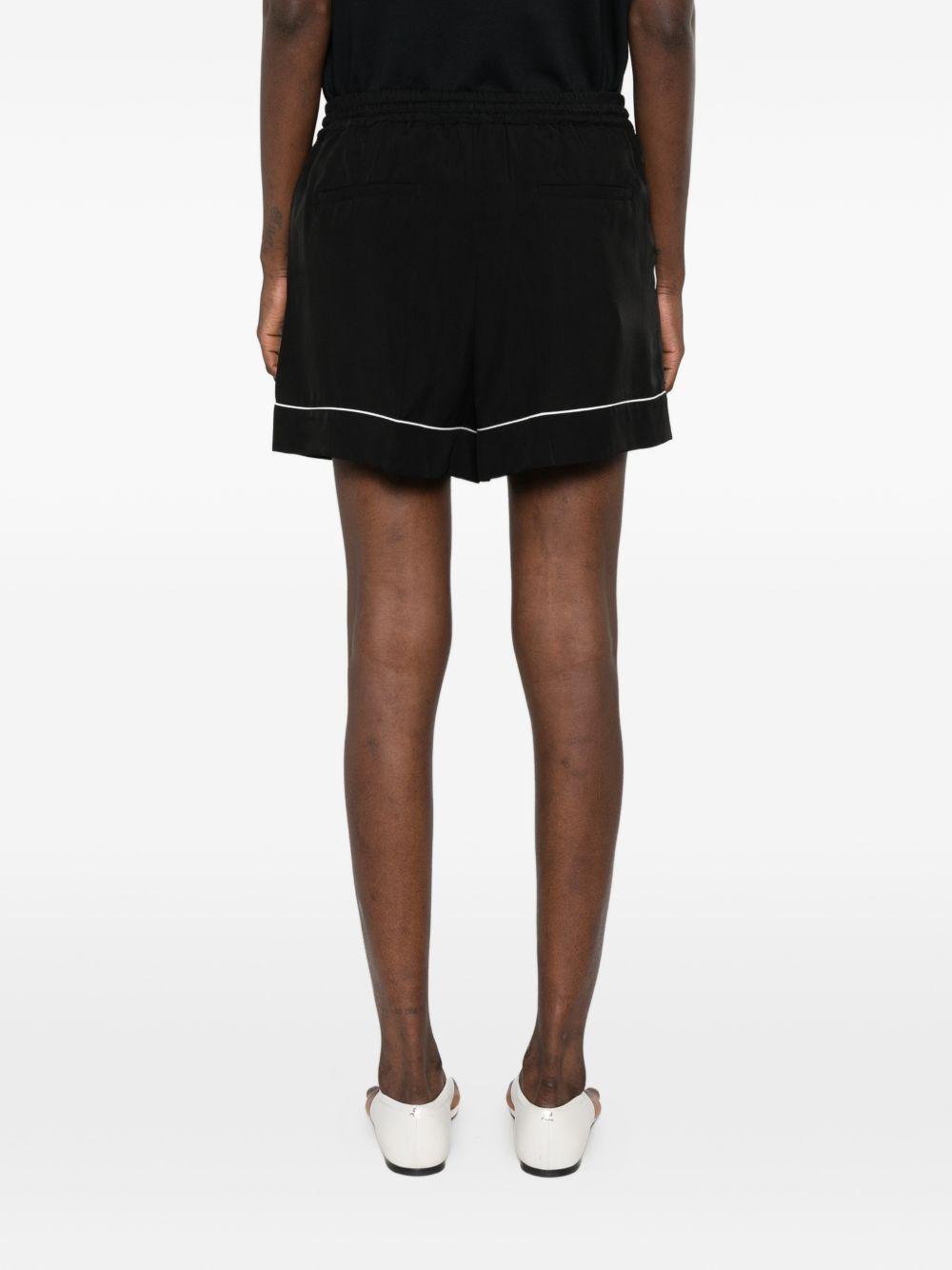 Shorts In Raso Di Viscosa SPXCRESPO 003 NERO SPORTMAX 