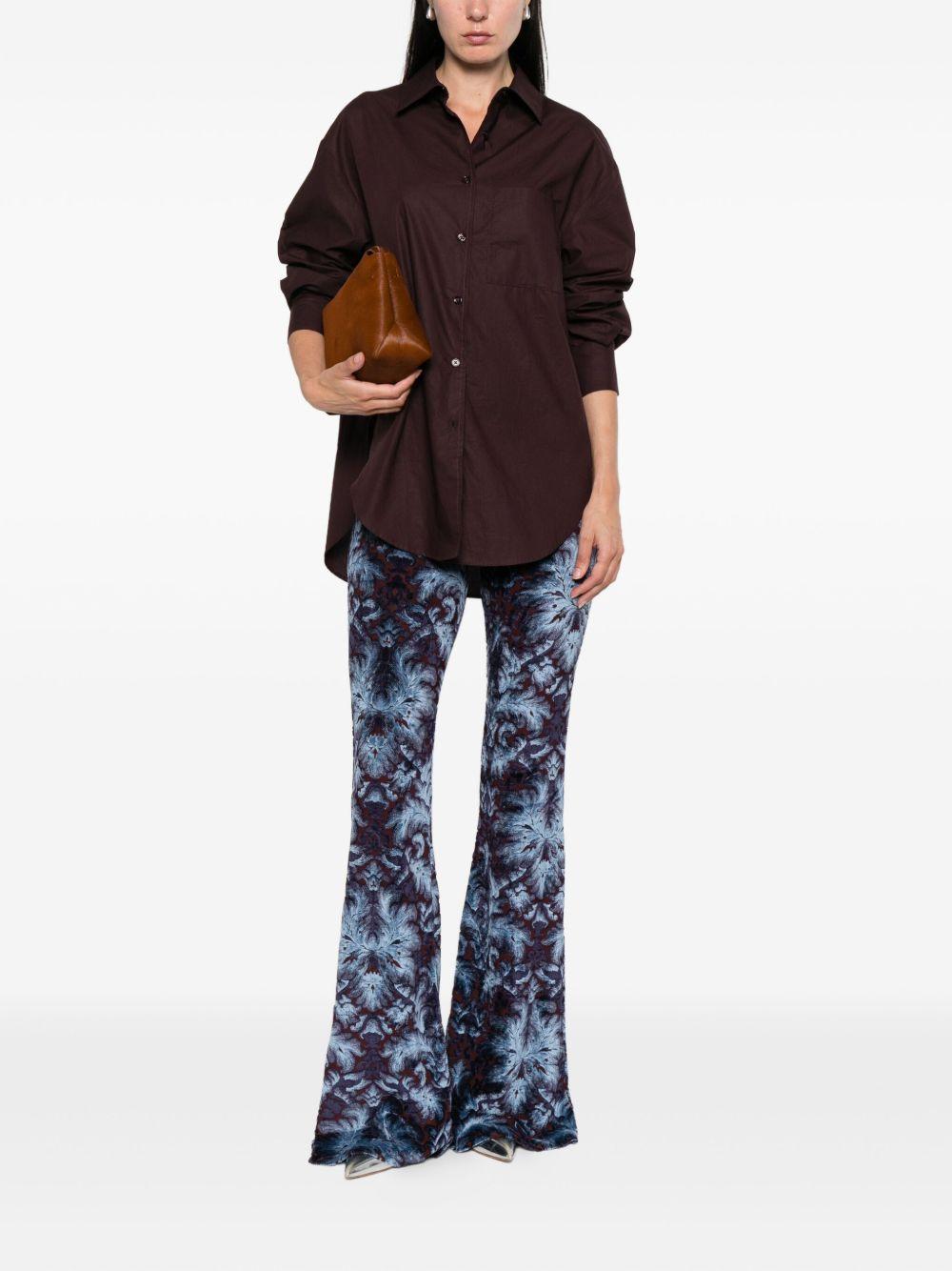 Pantaloni Flare in Jersey e Ciniglia Jacquard WREA002699JJD10 S9883 ETRO 