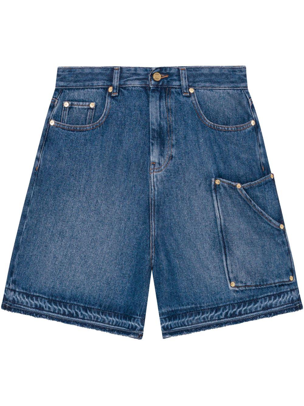 Blue Denim Shorts J1702 567 MID BLUE VINTAGE GANNI 