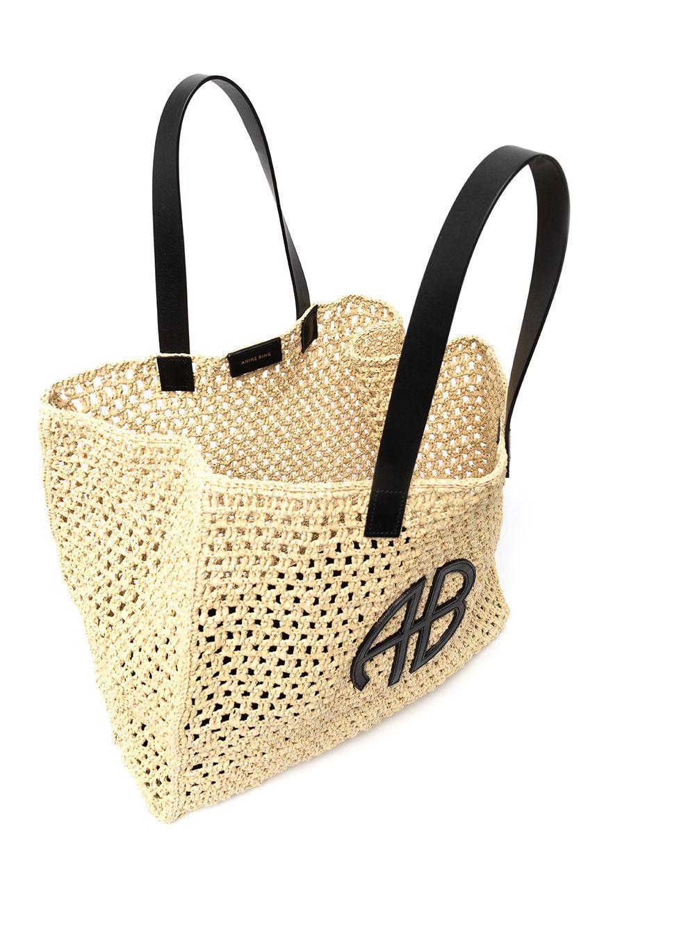 Large Rio Tote Bag - Natural A132158022 SAND ANINE BING 