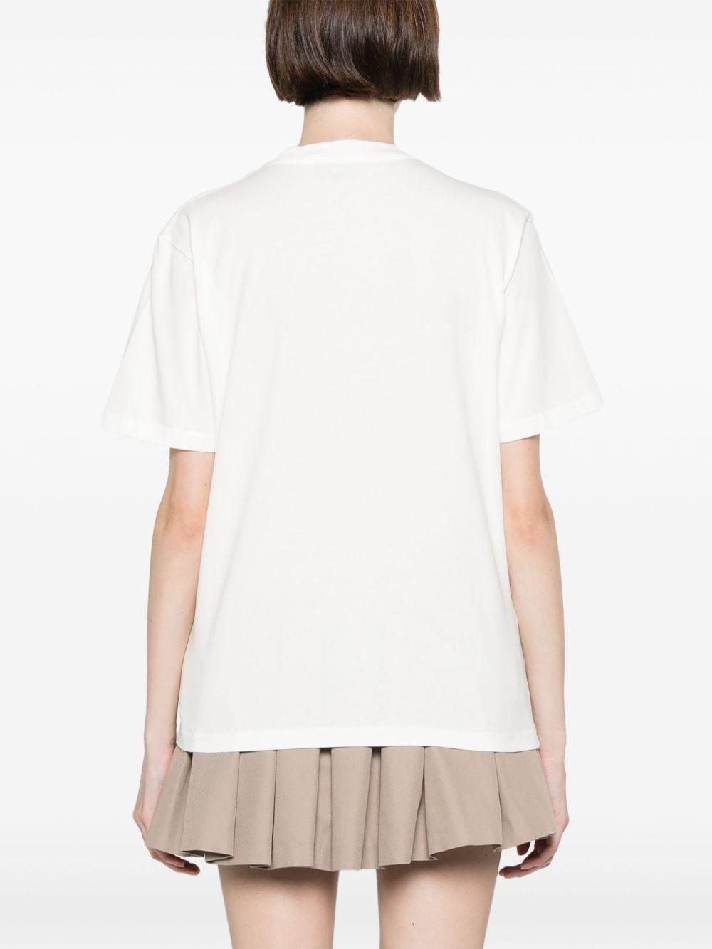 Logo T-shirt con ricamo TSPWA7CW WHITE AUTRY 